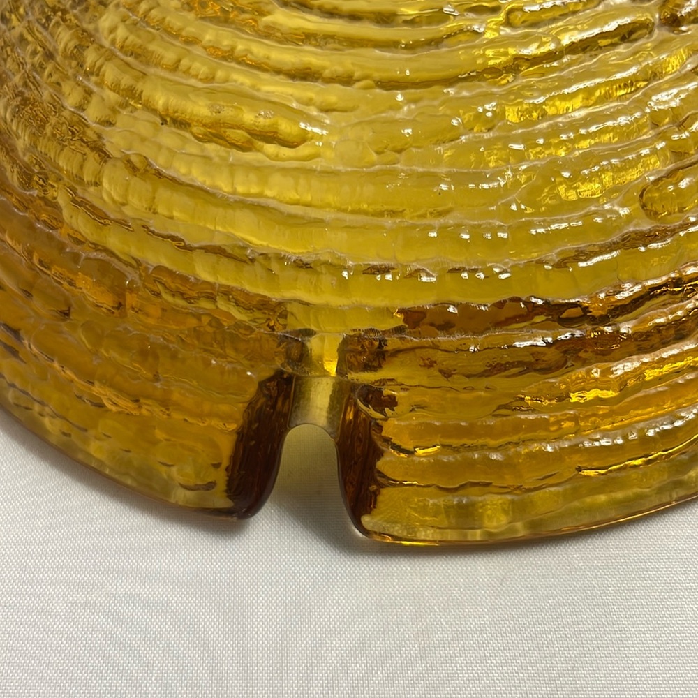 1960s Anchor Hocking Soreno Gold Ashtray 6.25” Super Retro! - Picture 4 of 7